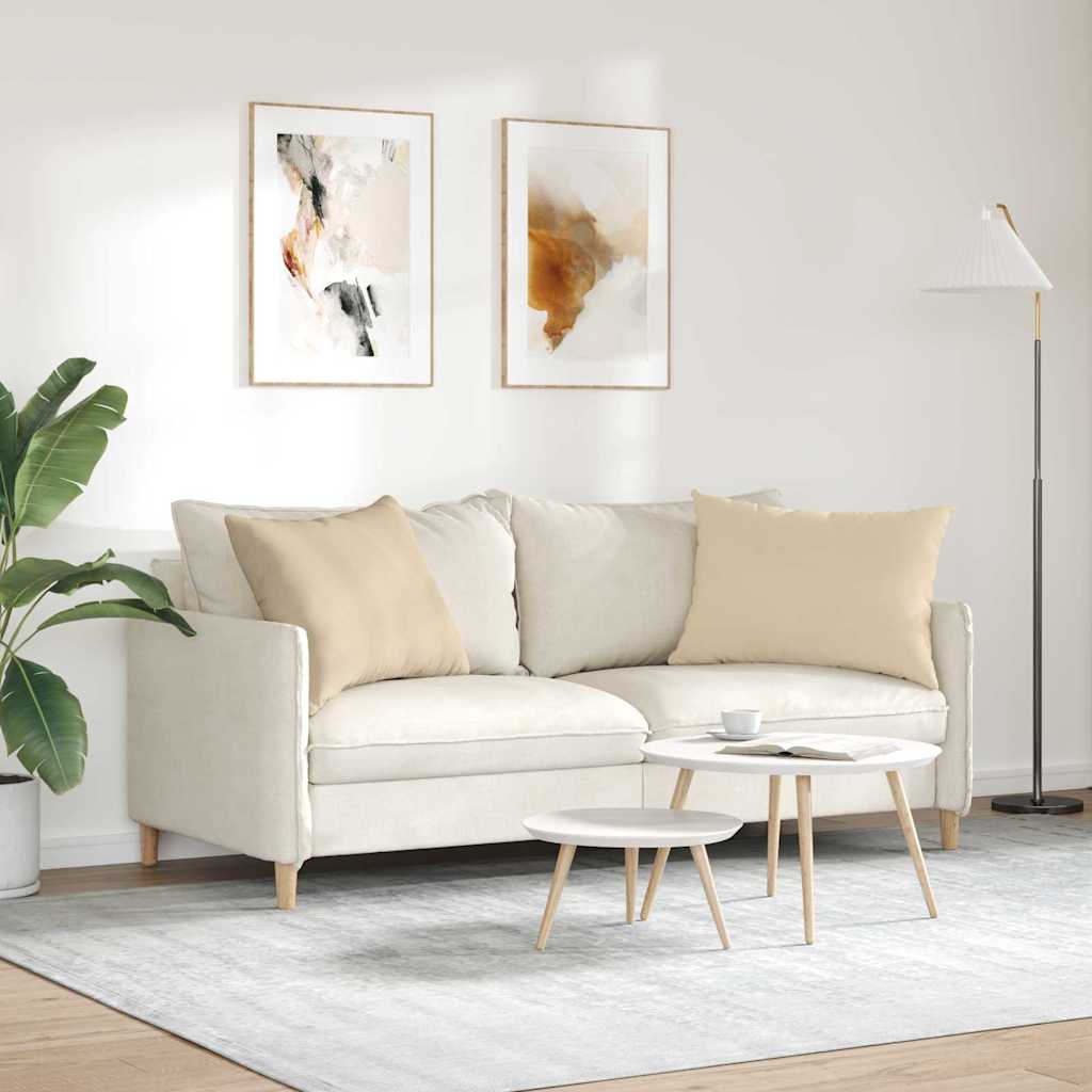 Jastučići za sofu 2 pcs Krema 70 x 50 cm tkanina