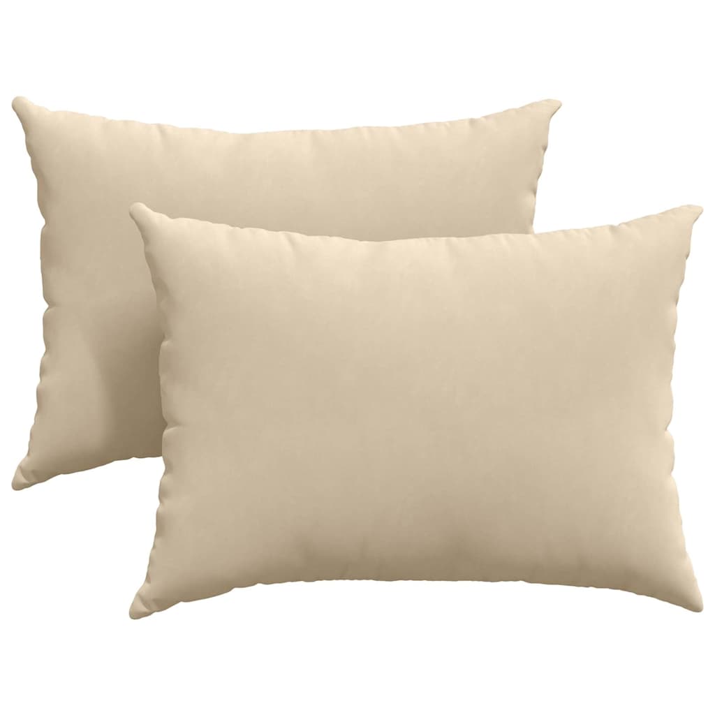 Jastučići za sofu 2 pcs Krema 70 x 50 cm tkanina