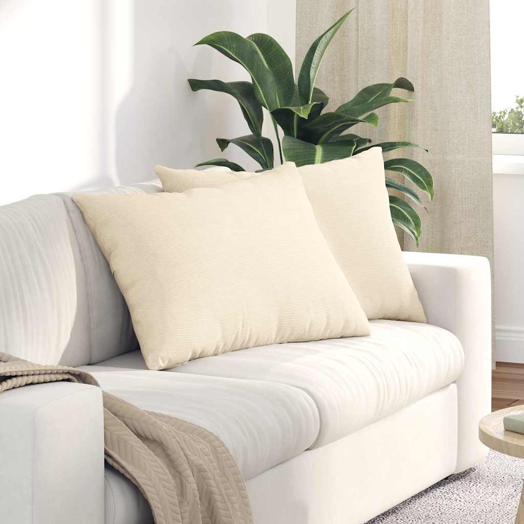 Jastučići za sofu 2 pcs Krema 70 x 50 cm Kordura tekstil