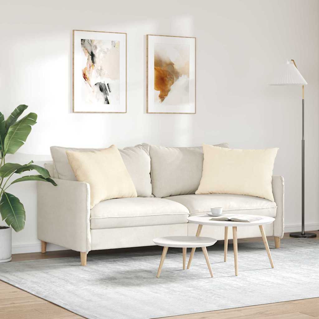 Jastučići za sofu 2 pcs Krema 70 x 50 cm Kordura tekstil