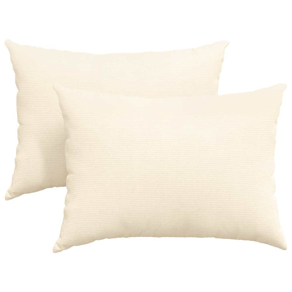 Jastučići za sofu 2 pcs Krema 70 x 50 cm Kordura tekstil