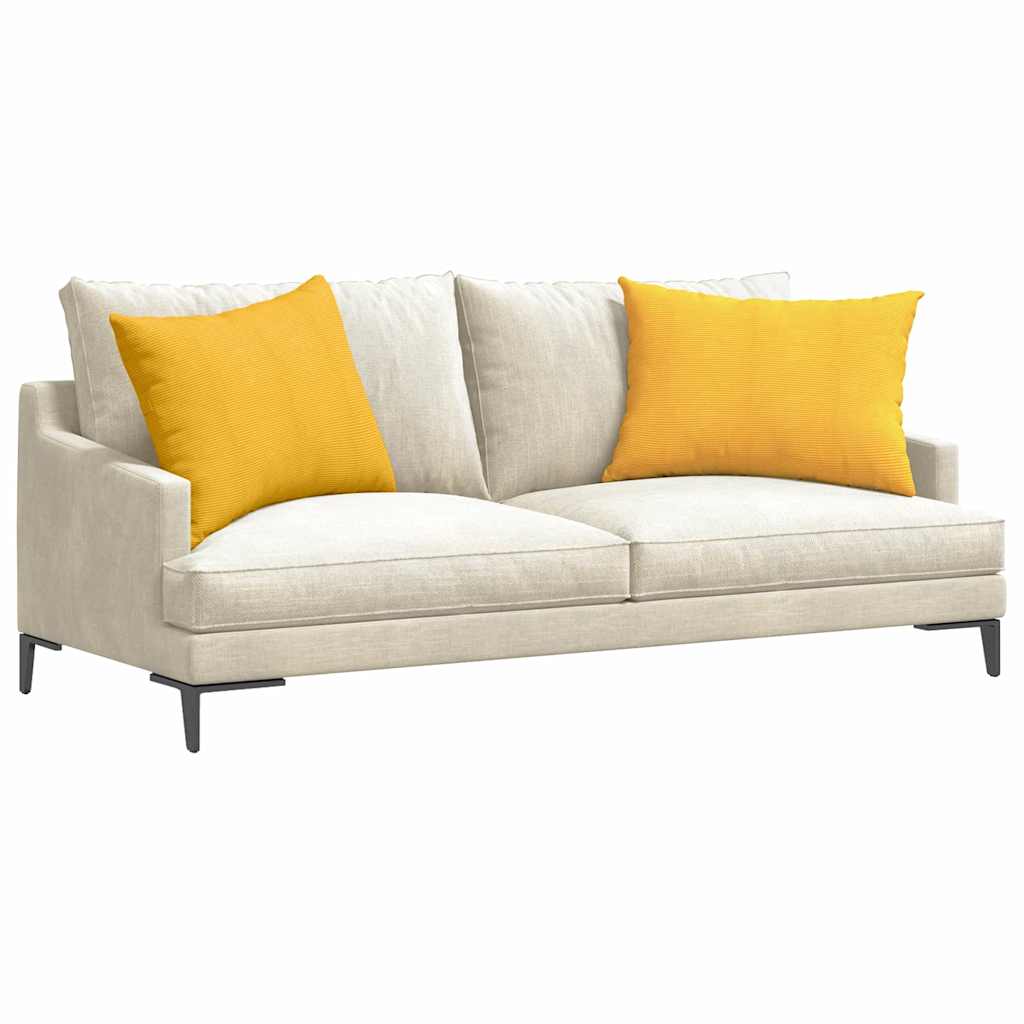 Jastučići za sofu 2 pcs Svijetlo žuta 70 x 50 cm