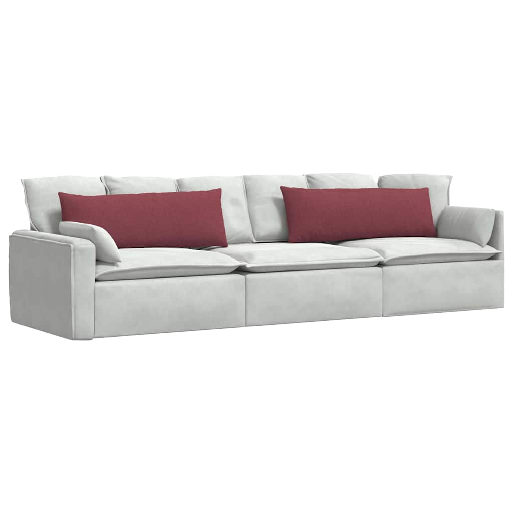 Jastučići za sofu 2 pcs Vinska crvena 120 x 40 cm tkanina