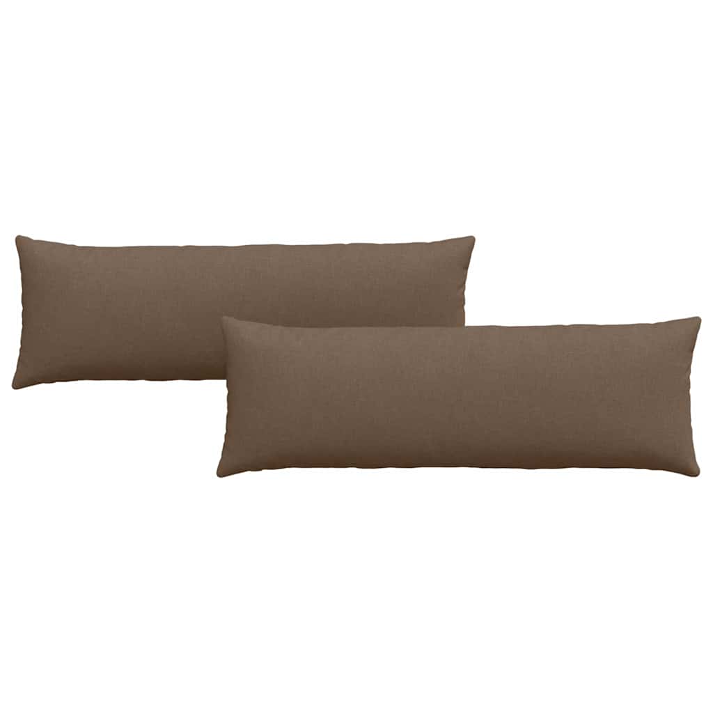 Jastučići za sofu 2 pcs Smeđa 120 x 40 cm tkanina
