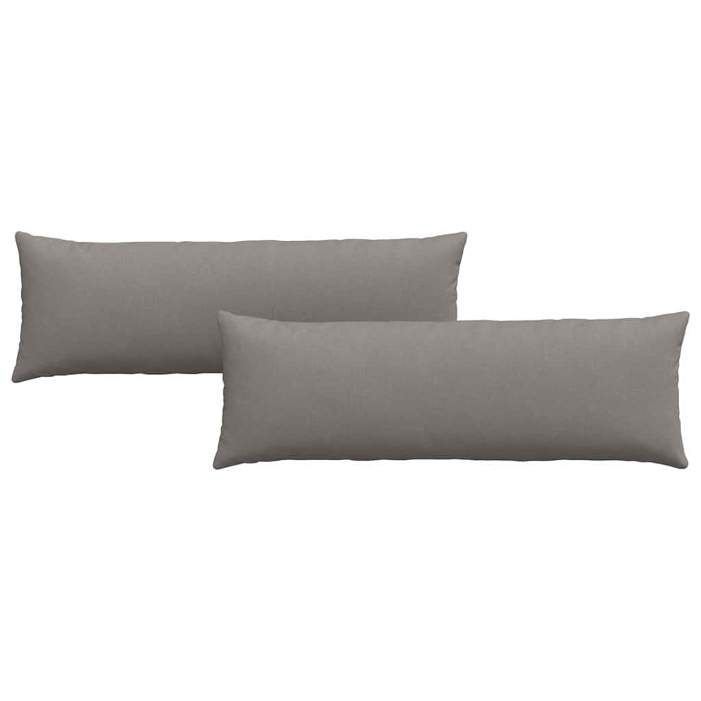 Jastučići za sofu 2 pcs Sivo-smeđa 120 x 40 cm tkanina