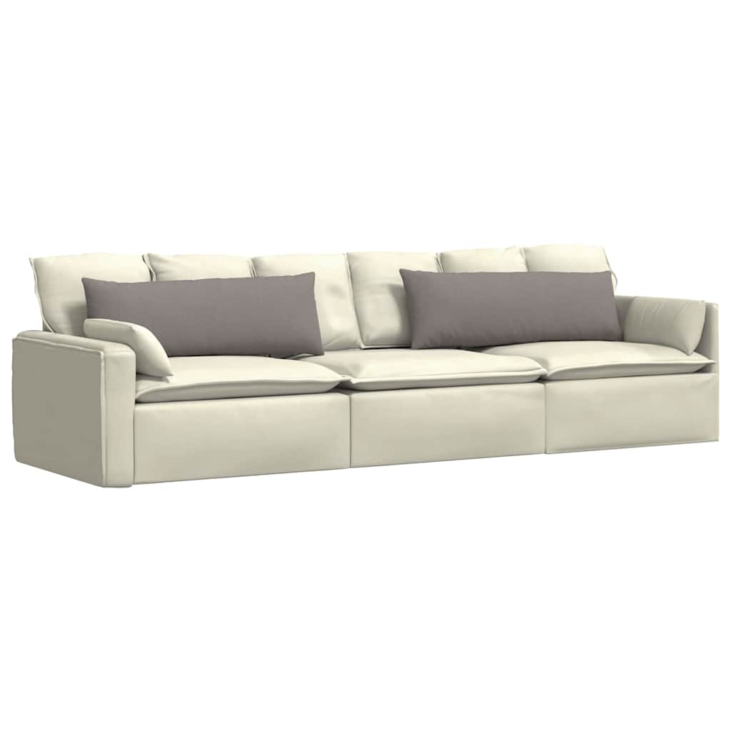 Jastučići za sofu 2 pcs Sivo-smeđa 120 x 40 cm tkanina