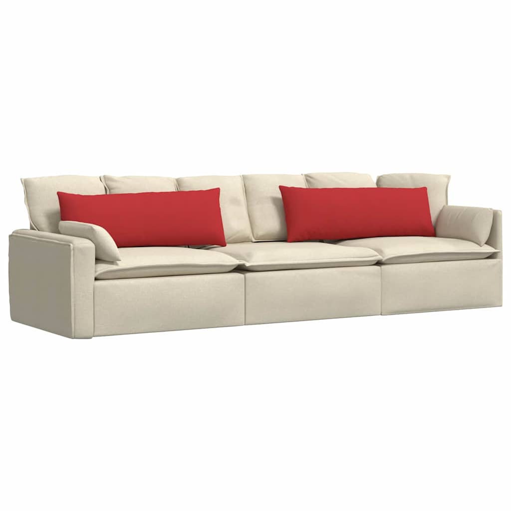 Jastučići za sofu 2 pcs Crvena 120 x 40 cm tkanina