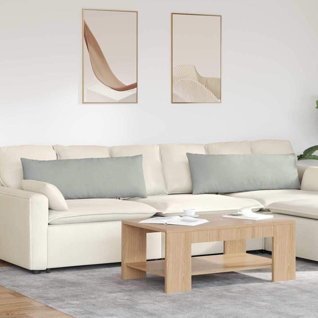 Jastučići za sofu 2 pcs Svijetlo siva 120 x 40 cm