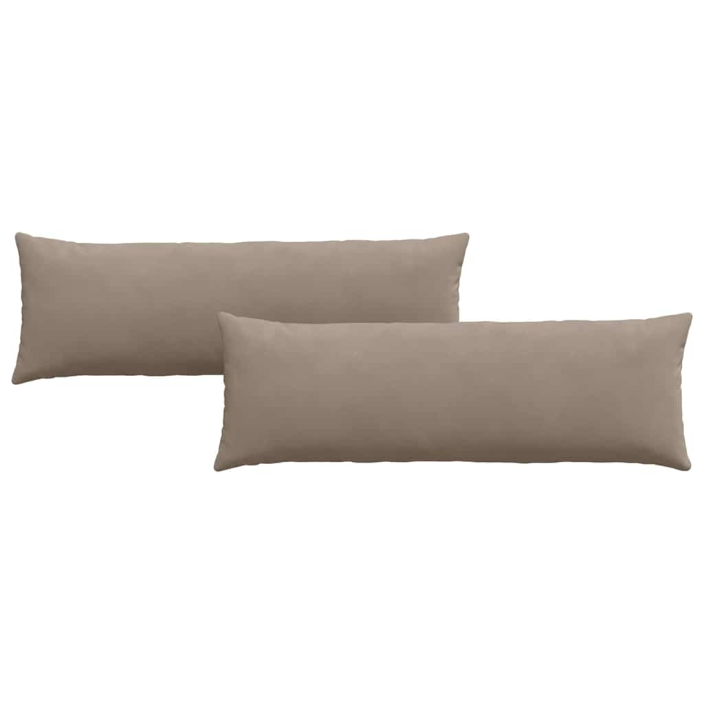 Jastučići za sofu 2 pcs Sivo-smeđa 120 x 40 cm tkanina