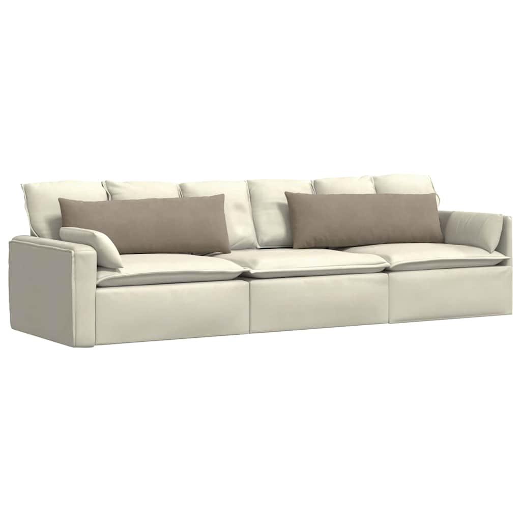 Jastučići za sofu 2 pcs Sivo-smeđa 120 x 40 cm tkanina