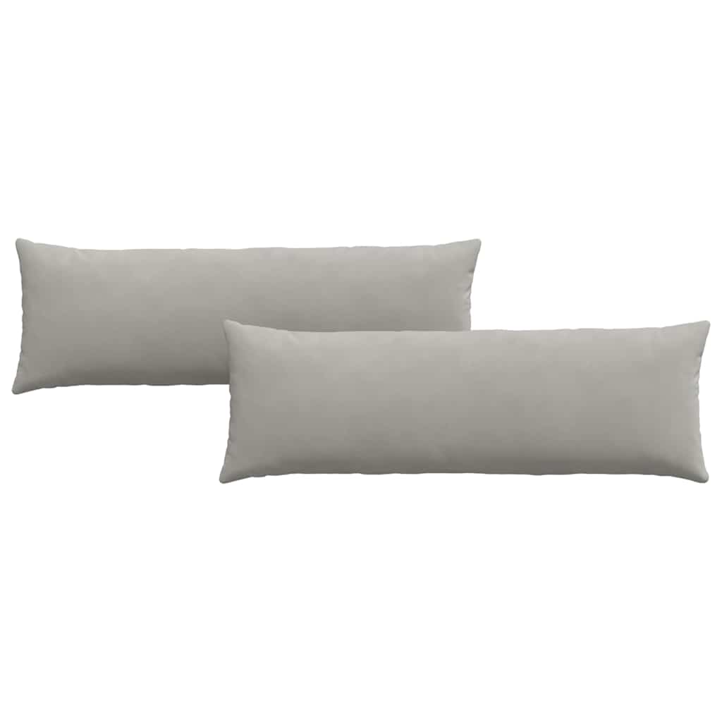 Jastučići za sofu 2 pcs Svijetlo siva 120 x 40 cm tkanina