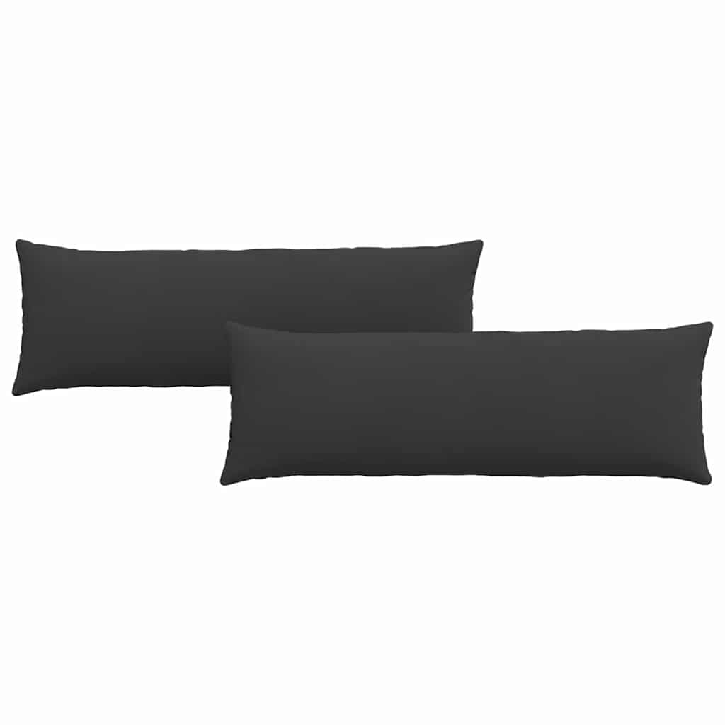 Jastučići za sofu 2 pcs Crna 120 x 40 cm tkanina