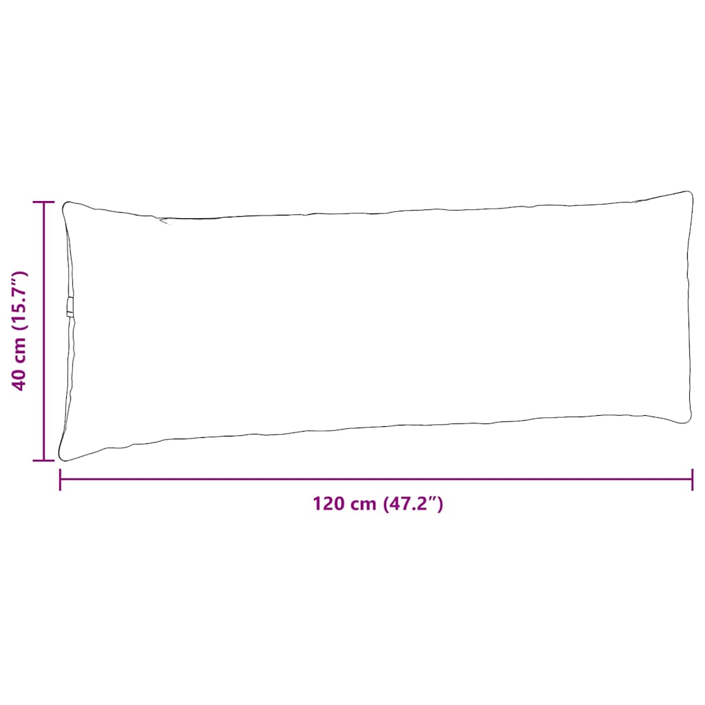 Jastučići za sofu 2 pcs Bež 120 x 40 cm tkanina