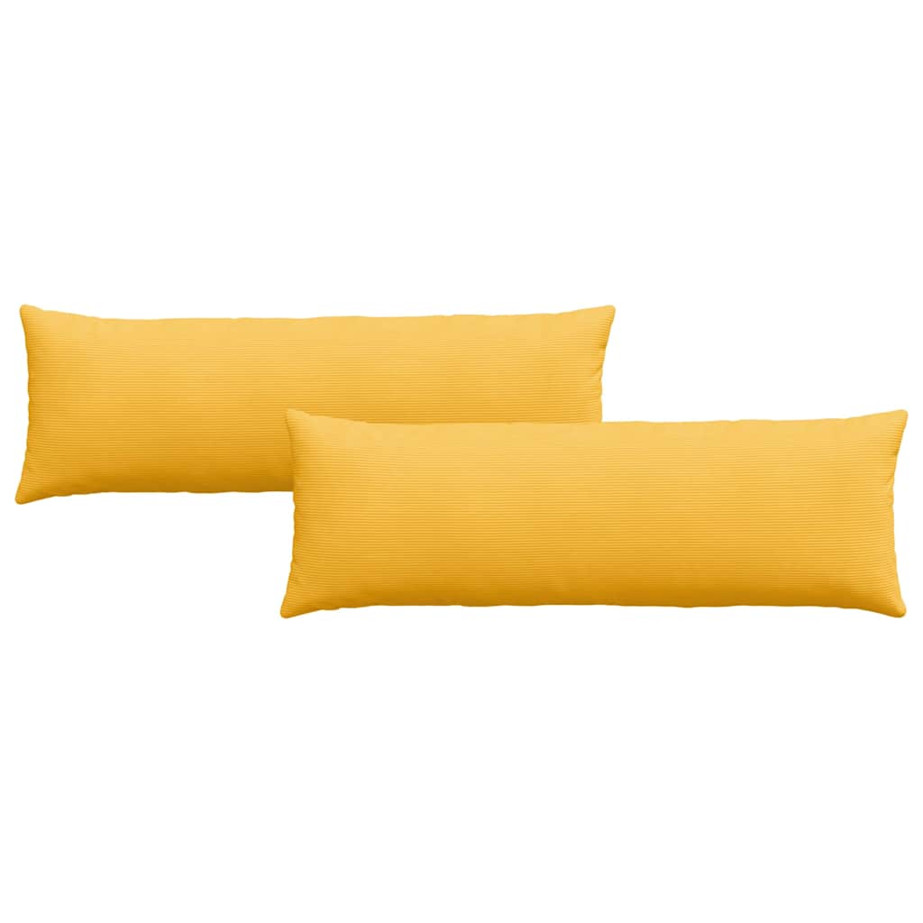 Jastučići za sofu 2 pcs Svijetlo žuta 120 x 40 cm