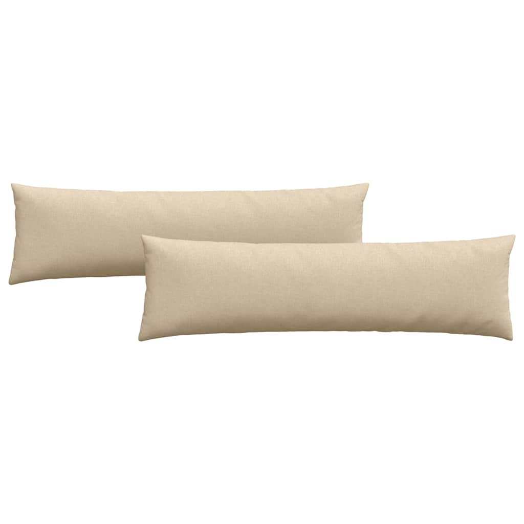 Jastučići za sofu 2 pcs Krema 145 x 40 cm tkanina