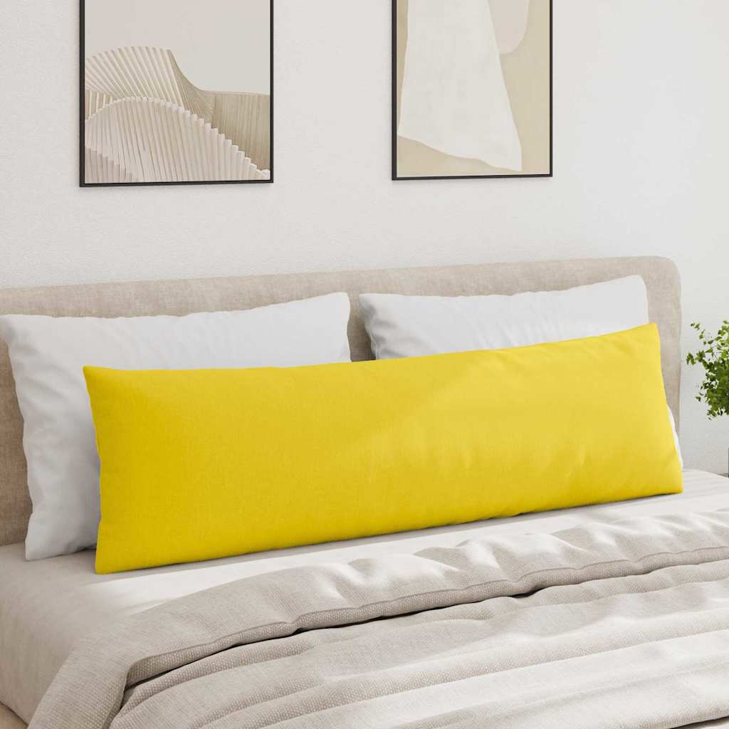 Jastučići za sofu 2 pcs Svijetlo žuta 145 x 40 cm tkanina