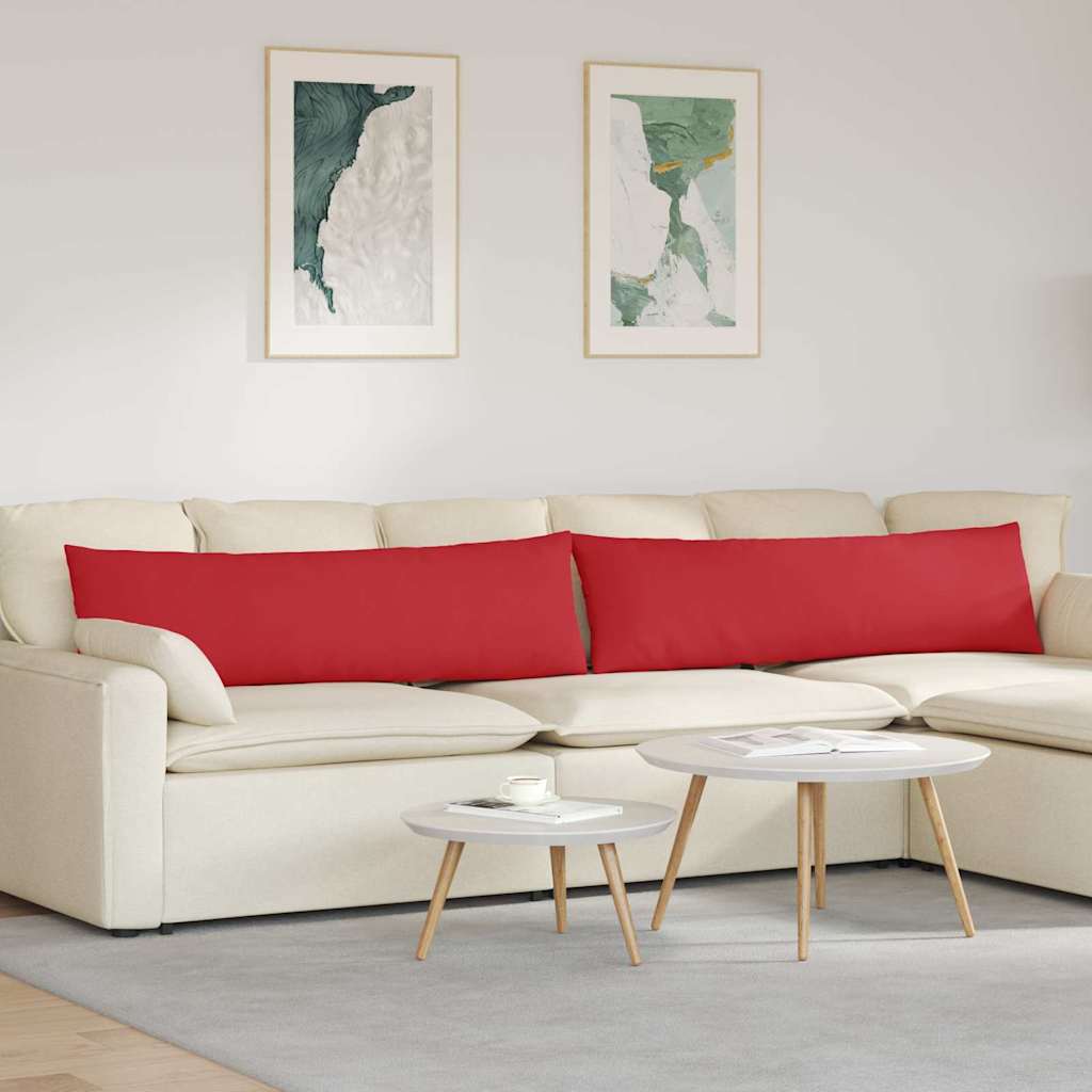 Jastučići za sofu 2 pcs Crvena 145 x 40 cm tkanina