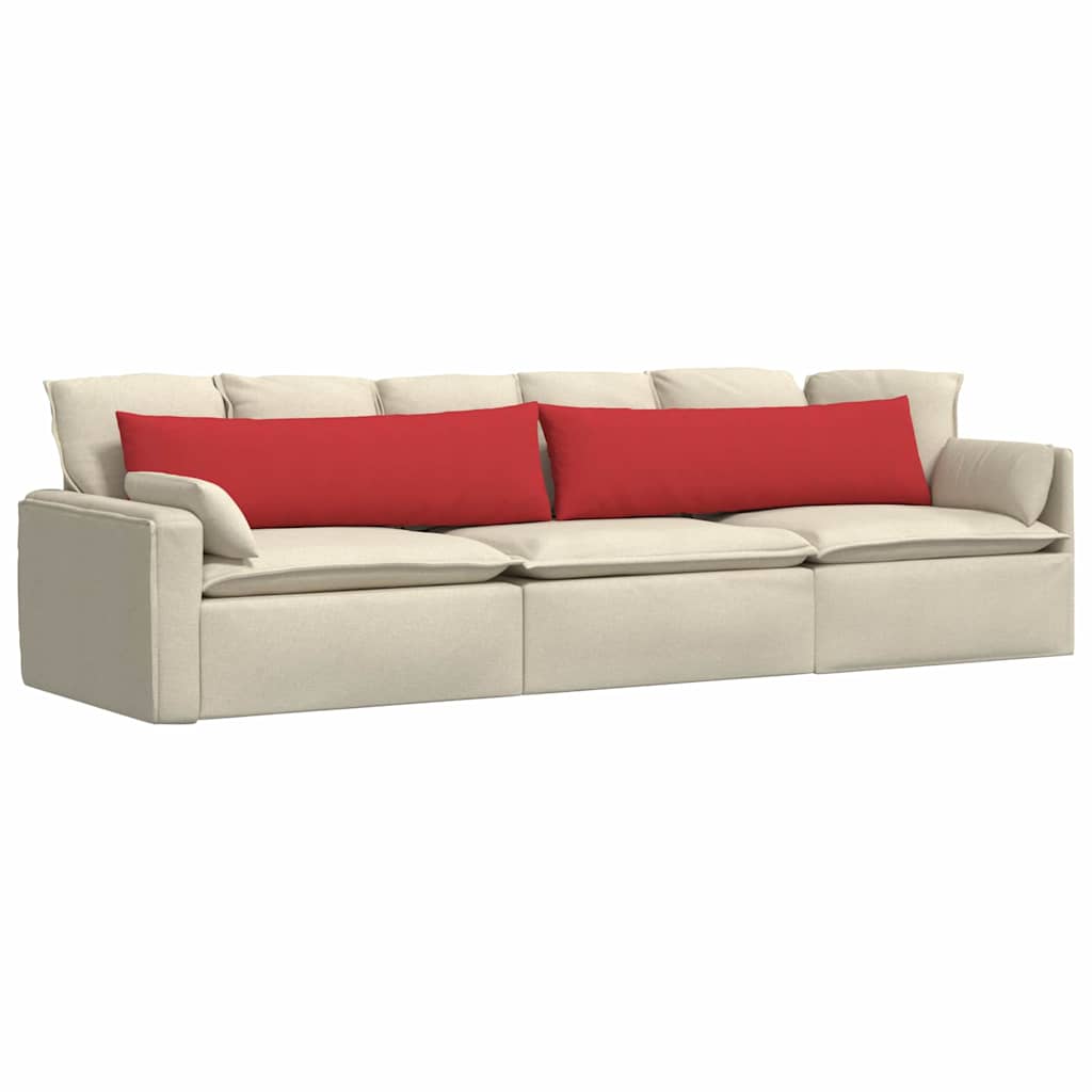 Jastučići za sofu 2 pcs Crvena 145 x 40 cm tkanina