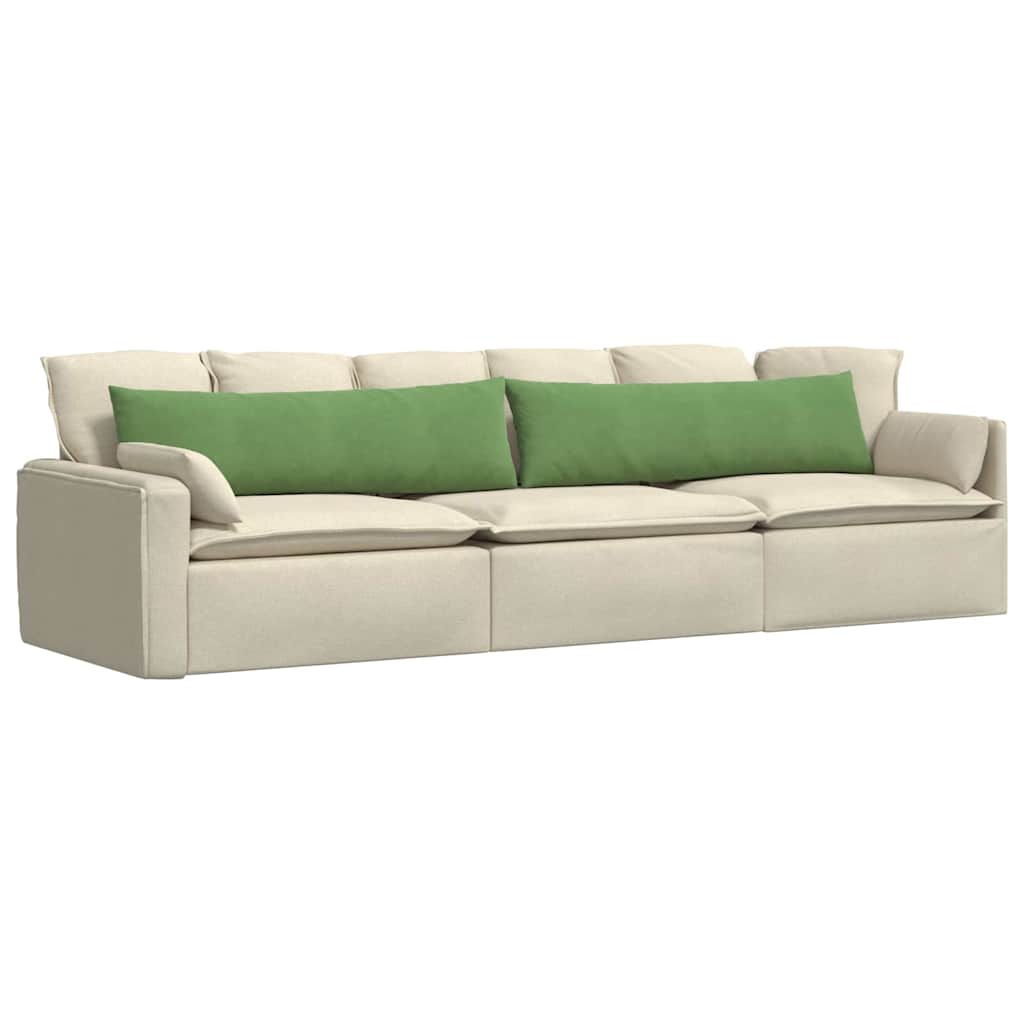 Jastučići za sofu 2 pcs Svijetlo zelena 145 x 40 cm