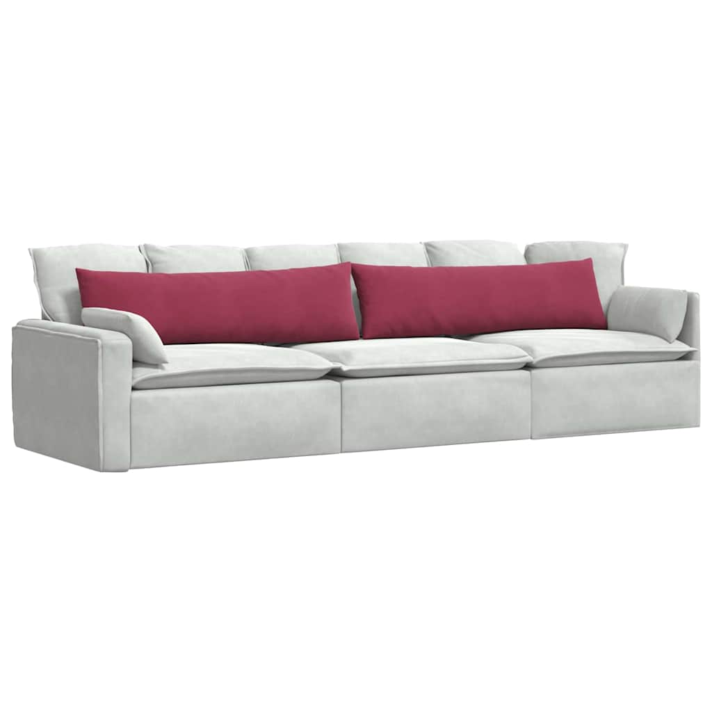 Jastučići za sofu 2 pcs Vinska crvena 145 x 40 cm