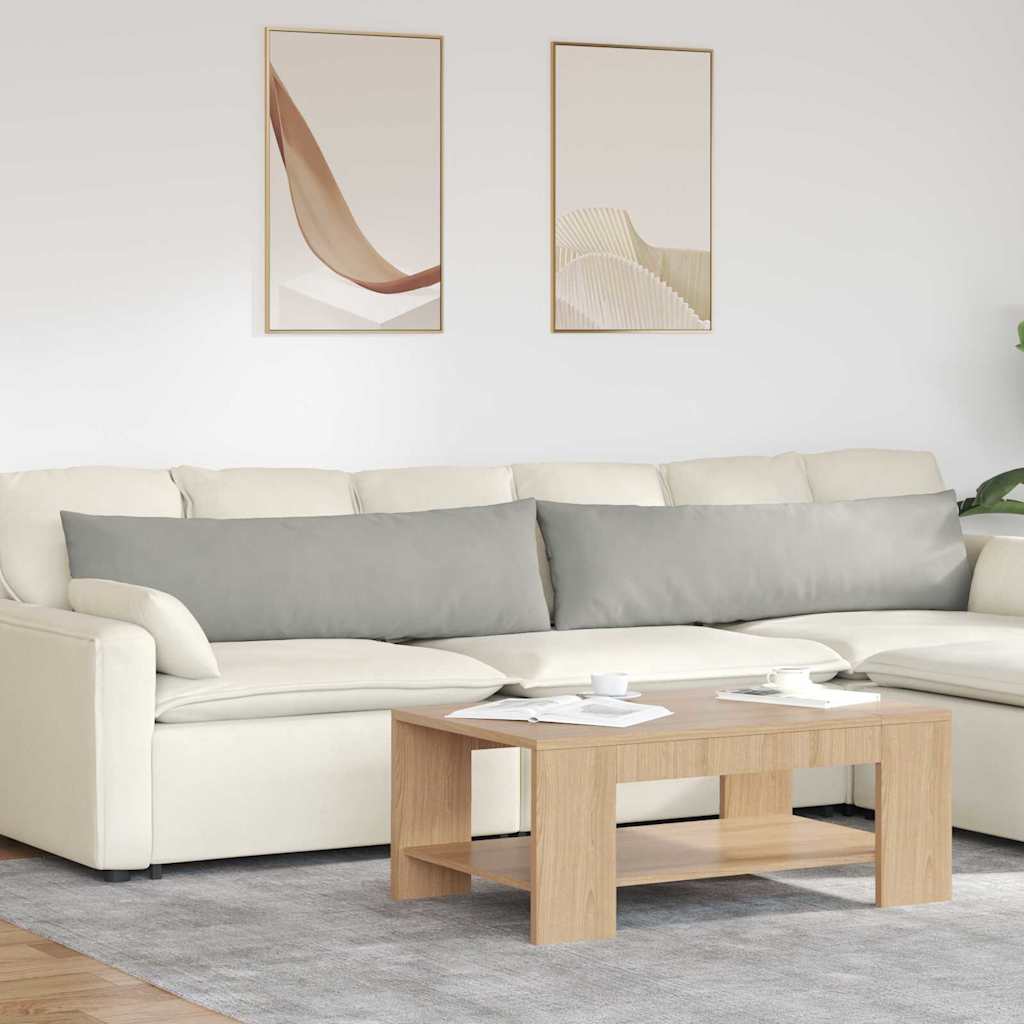 Jastučići za sofu 2 pcs Svijetlo siva 145 x 40 cm tkanina