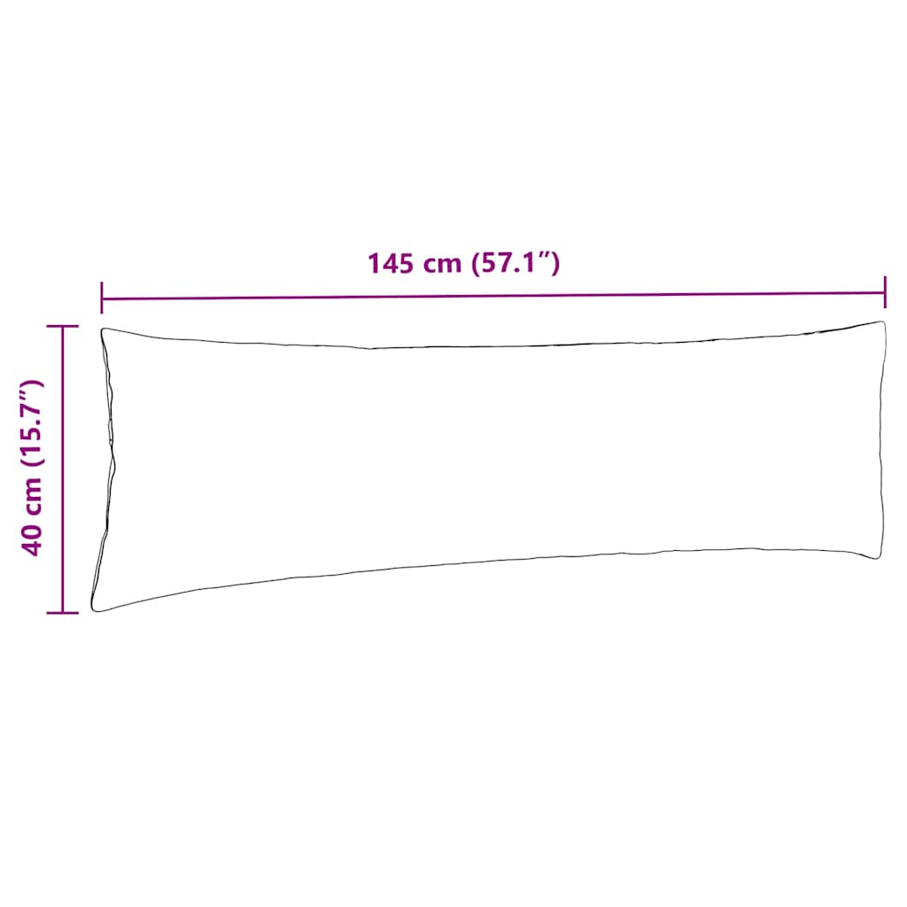 Jastučići za sofu 2 pcs Svijetlo siva 145 x 40 cm tkanina