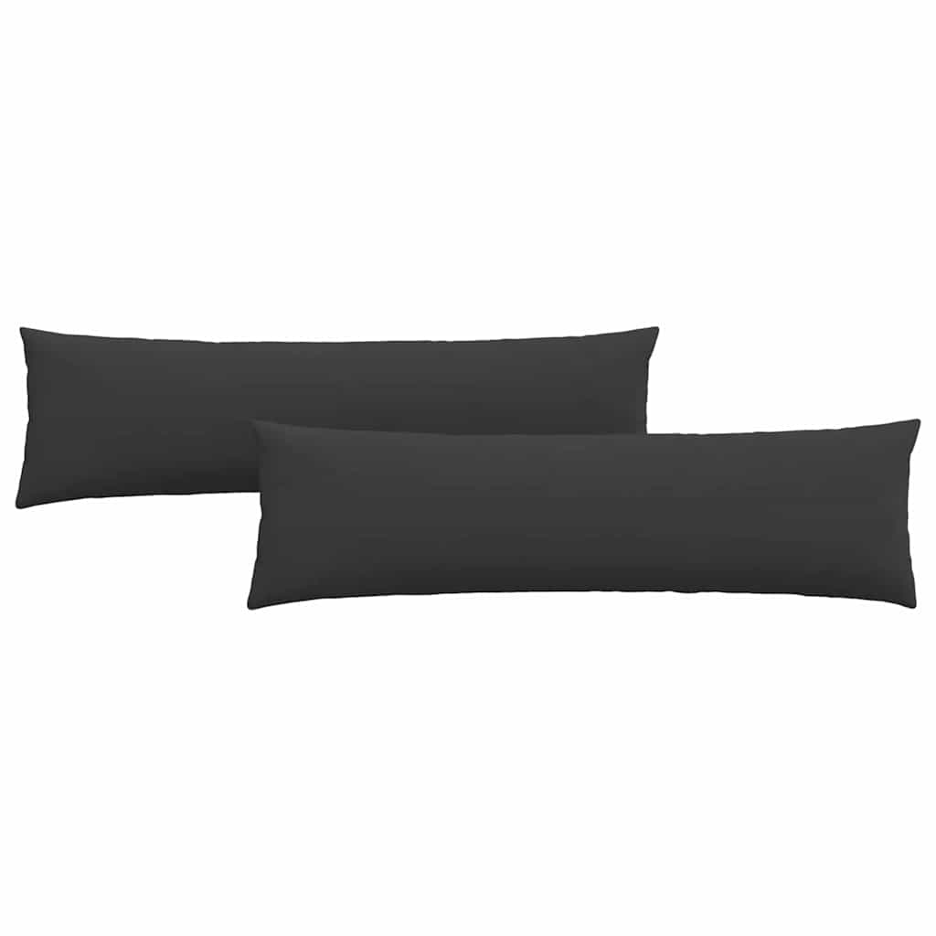 Jastučići za sofu 2 pcs Crna 145 x 40 cm tkanina