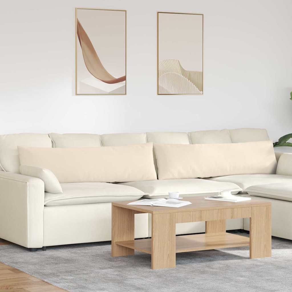 Jastučići za sofu 2 pcs Bež 145 x 40 cm tkanina