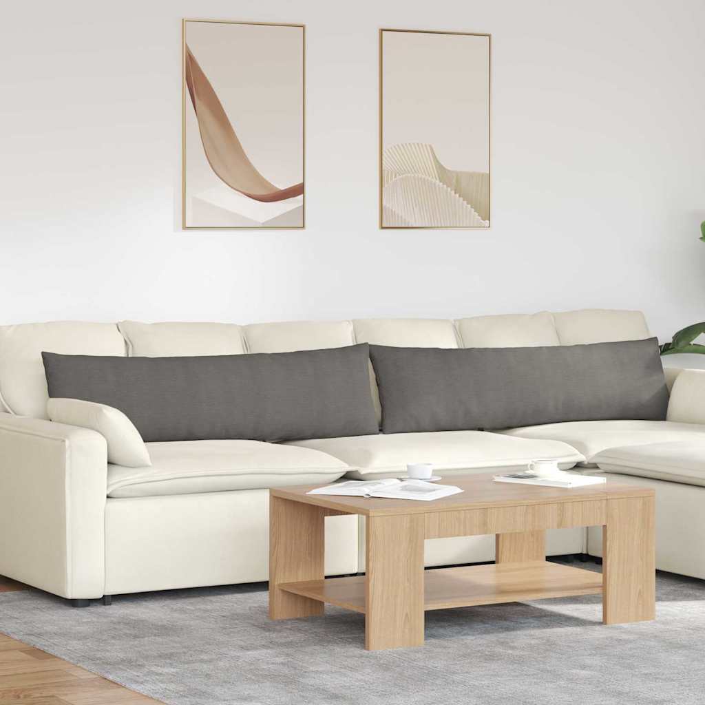 Jastučići za sofu 2 pcs Svijetlo siva 145 x 40 cm