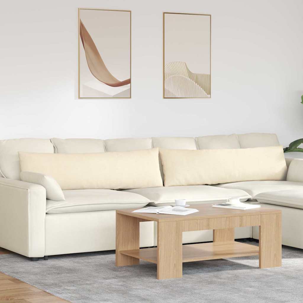 Jastučići za sofu 2 pcs Krema 145 x 40 cm Kordura tekstil