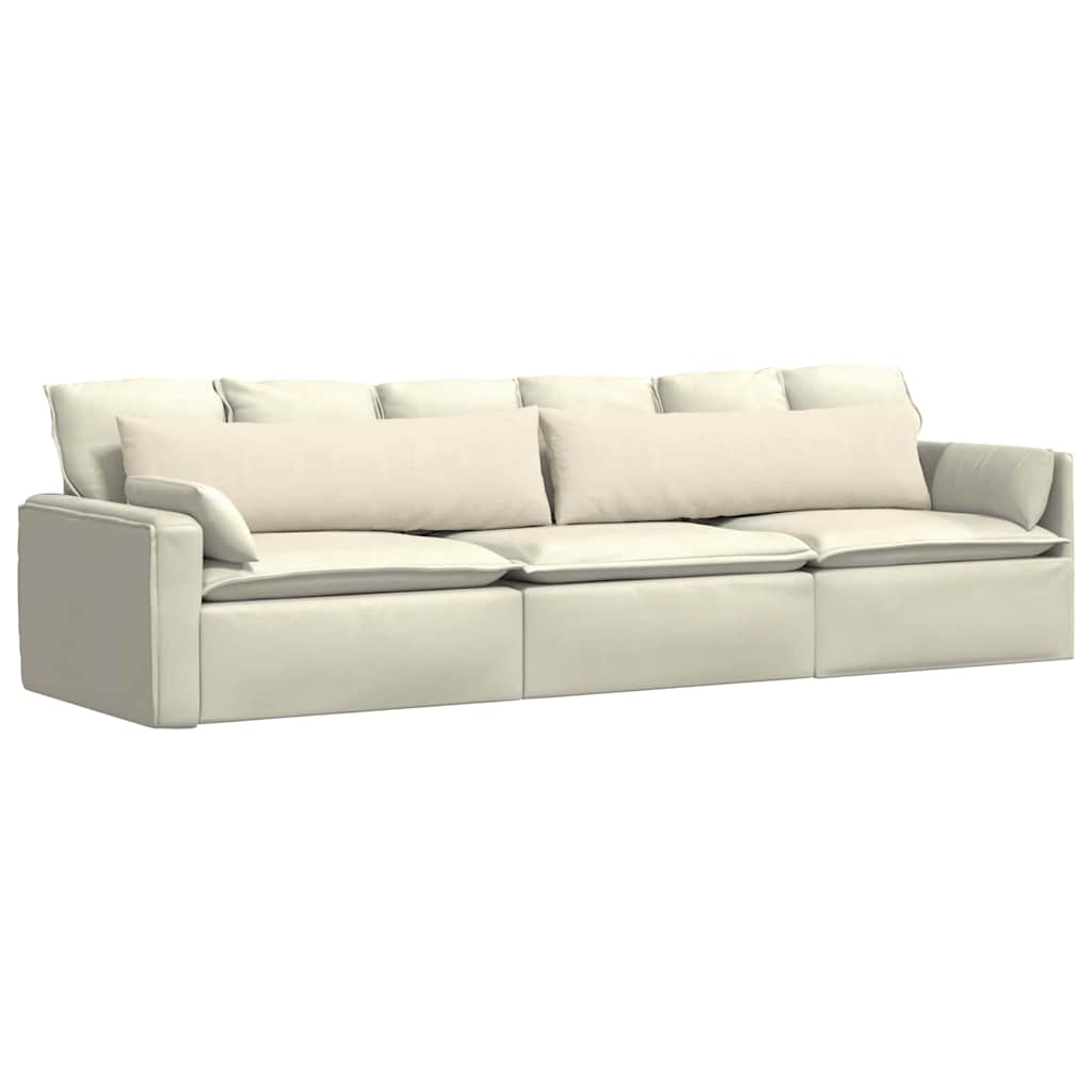 Jastučići za sofu 2 pcs Krema 145 x 40 cm Kordura tekstil