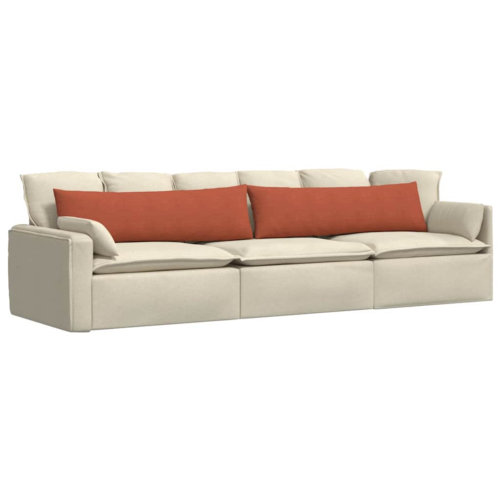 Jastučići za sofu 2 pcs Crvena narančasta 145 x 40 cm