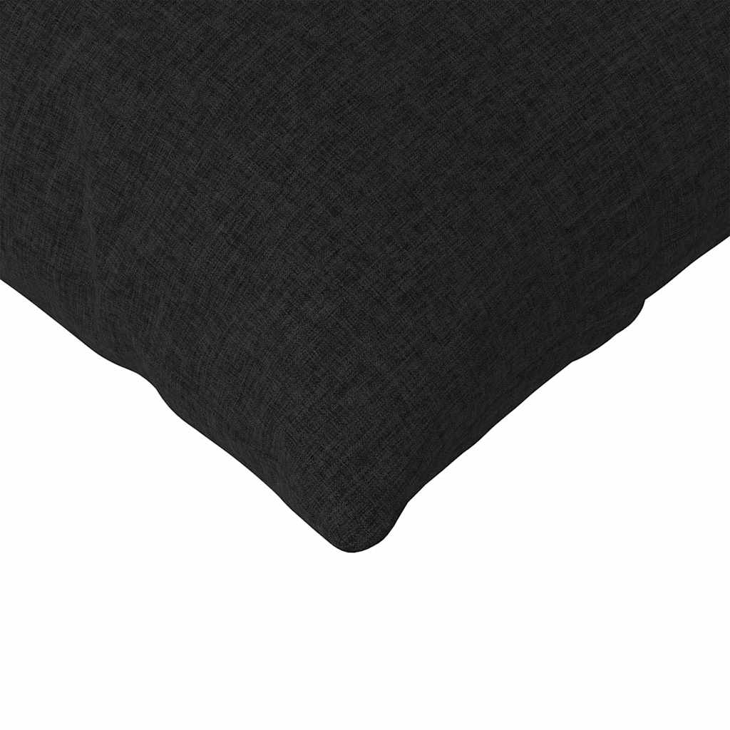 Jastučići za sofu 2 pcs Crna 200 x 40 cm tkanina
