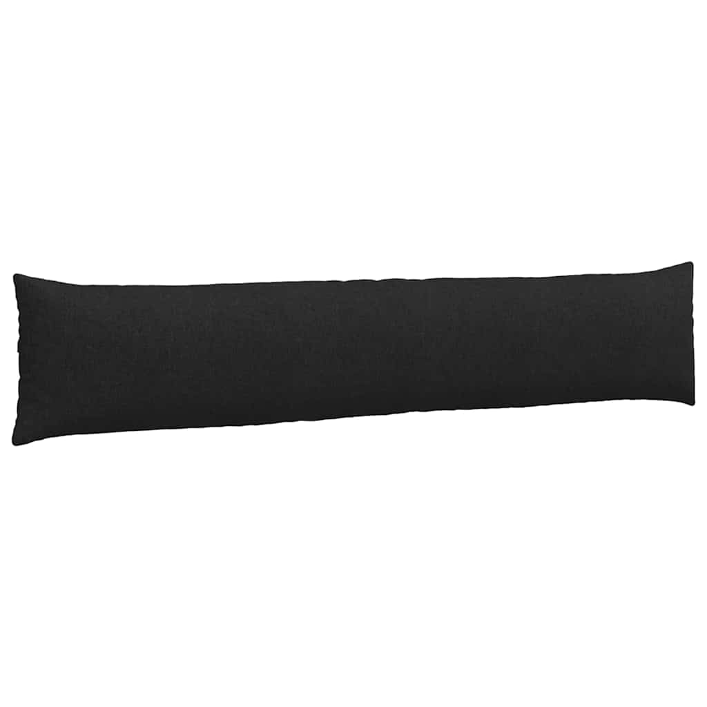 Jastučići za sofu 2 pcs Crna 200 x 40 cm tkanina