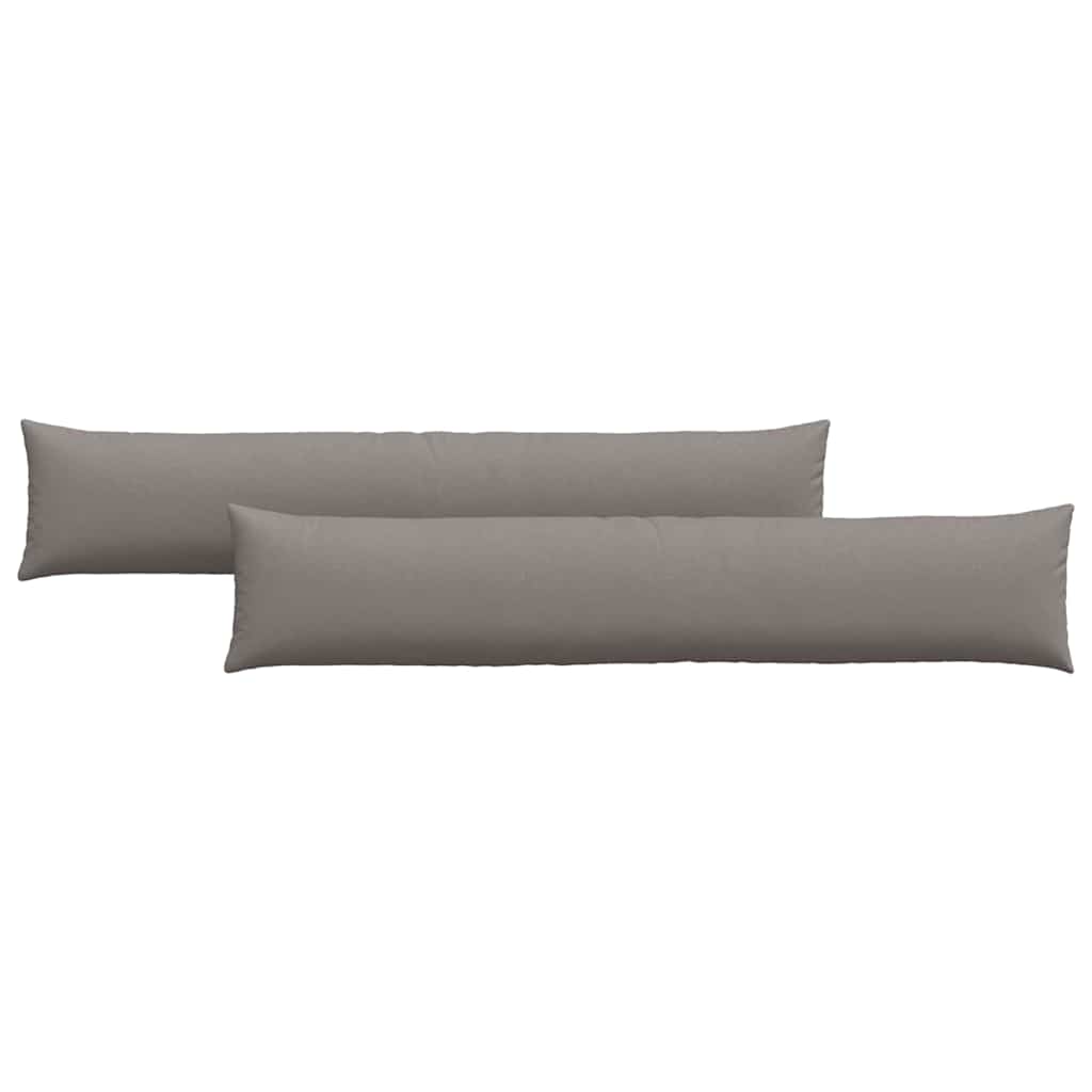 Jastučići za sofu 2 pcs Sivo-smeđa 200 x 40 cm tkanina