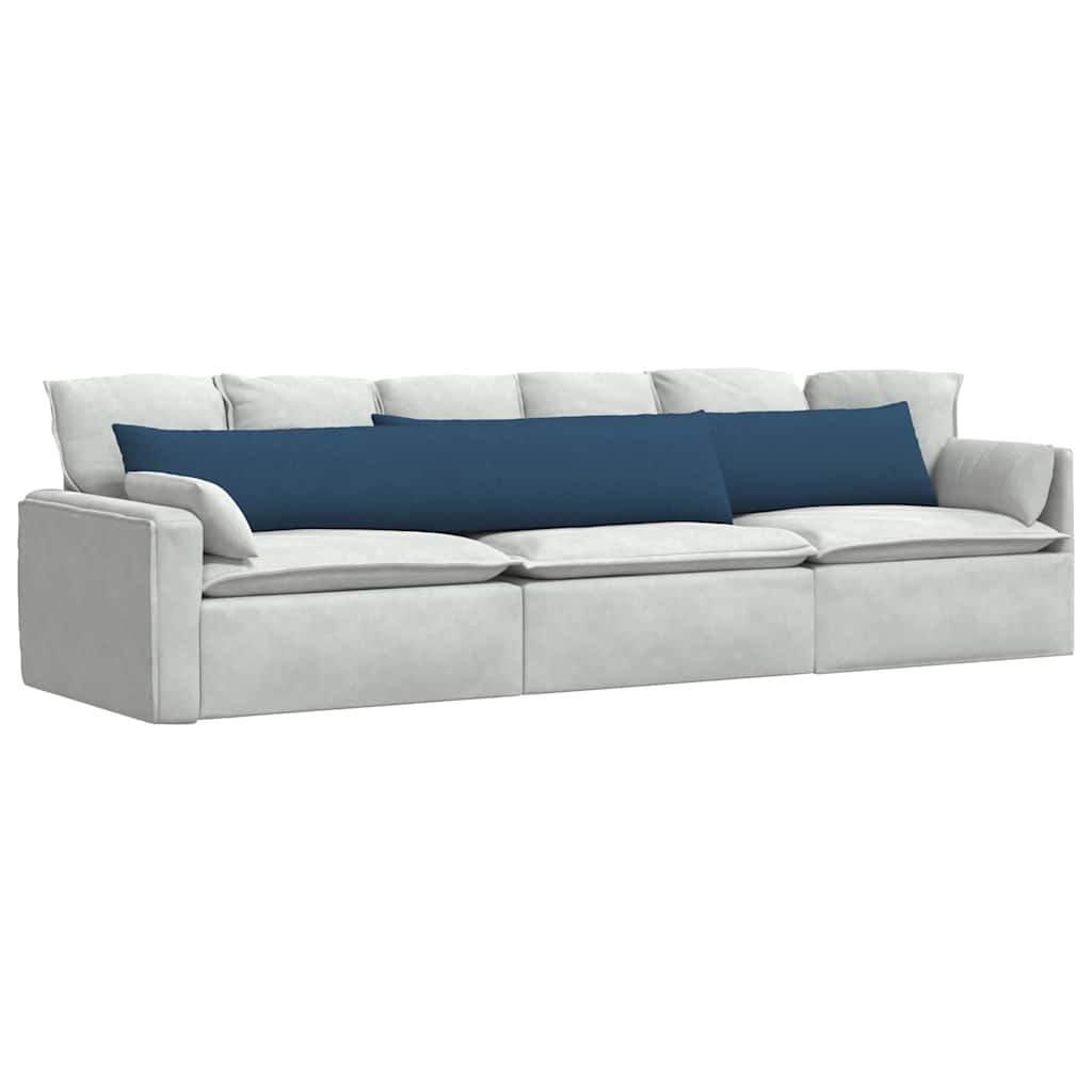 Jastučići za sofu 2 pcs Plava 200 x 40 cm tkanina