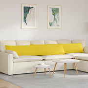 Jastučići za sofu 2 pcs Svijetlo žuta 200 x 40 cm tkanina