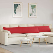 Jastučići za sofu 2 pcs Crvena 200 x 40 cm tkanina