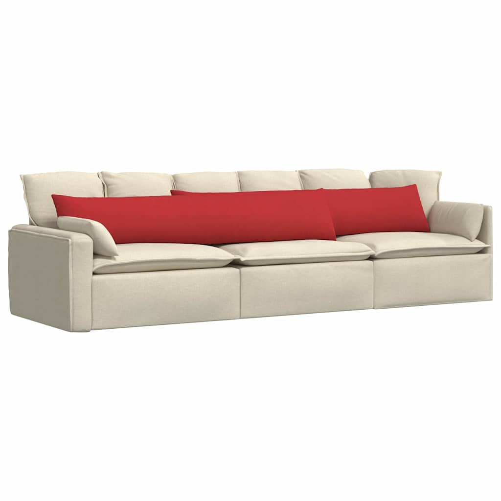 Jastučići za sofu 2 pcs Crvena 200 x 40 cm tkanina