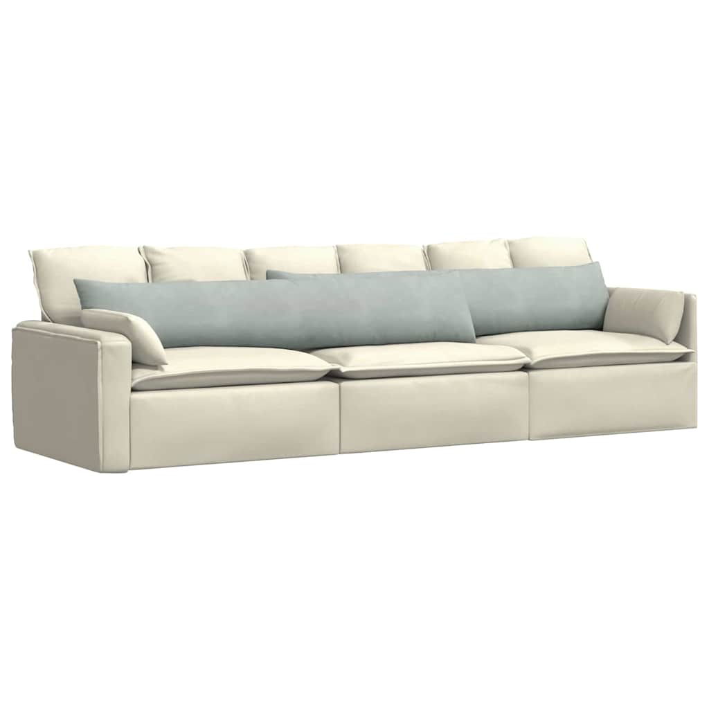 Jastučići za sofu 2 pcs Svijetlo siva 200 x 40 cm