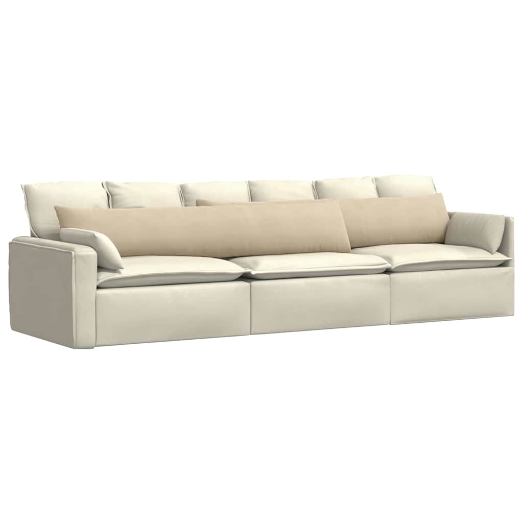 Jastučići za sofu 2 pcs Krema 200 x 40 cm tkanina