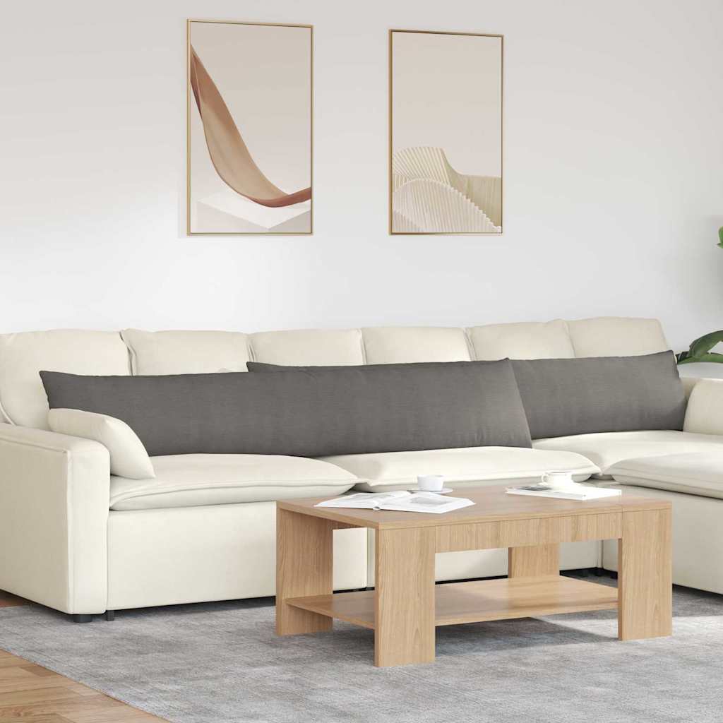 Jastučići za sofu 2 pcs Svijetlo siva 200 x 40 cm