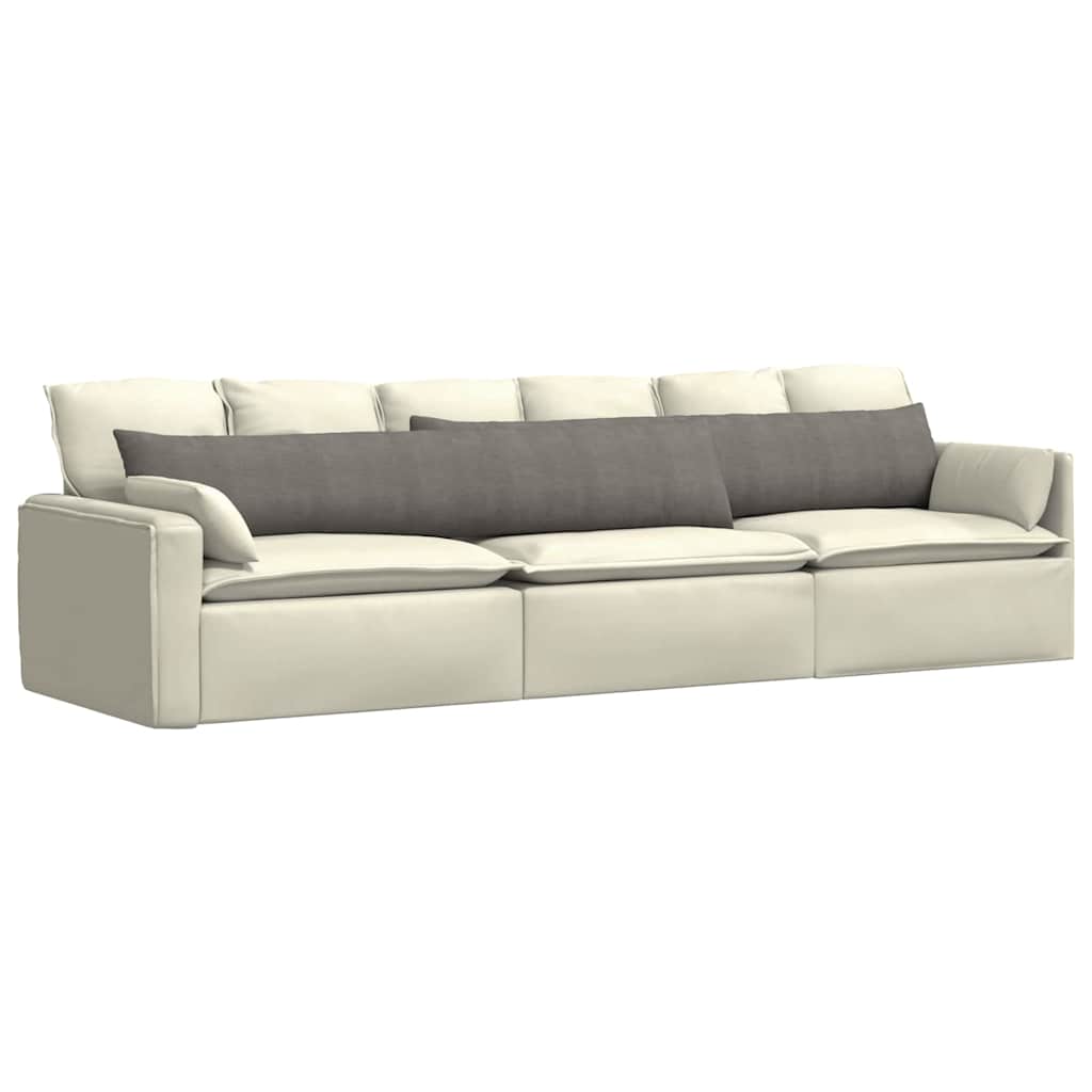 Jastučići za sofu 2 pcs Svijetlo siva 200 x 40 cm