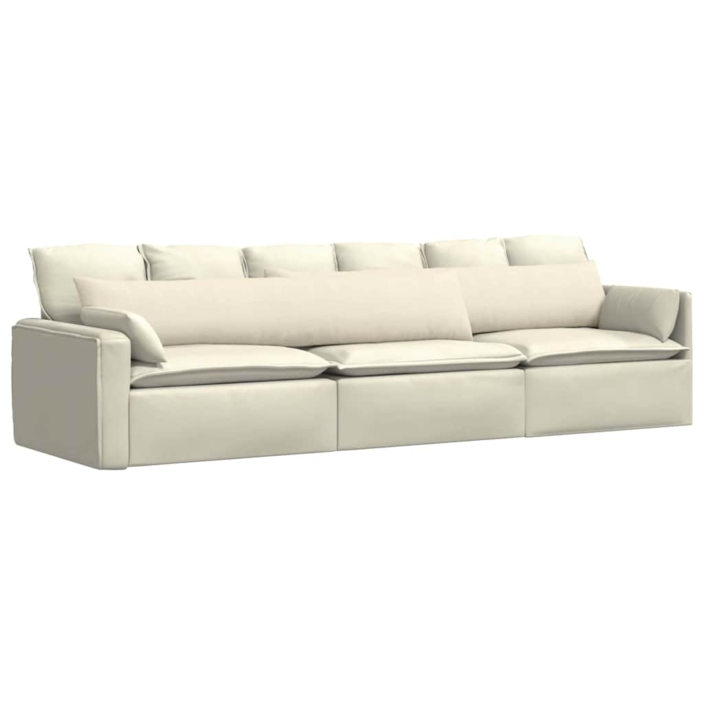 Jastučići za sofu 2 pcs Krema 200 x 40 cm Kordura tekstil