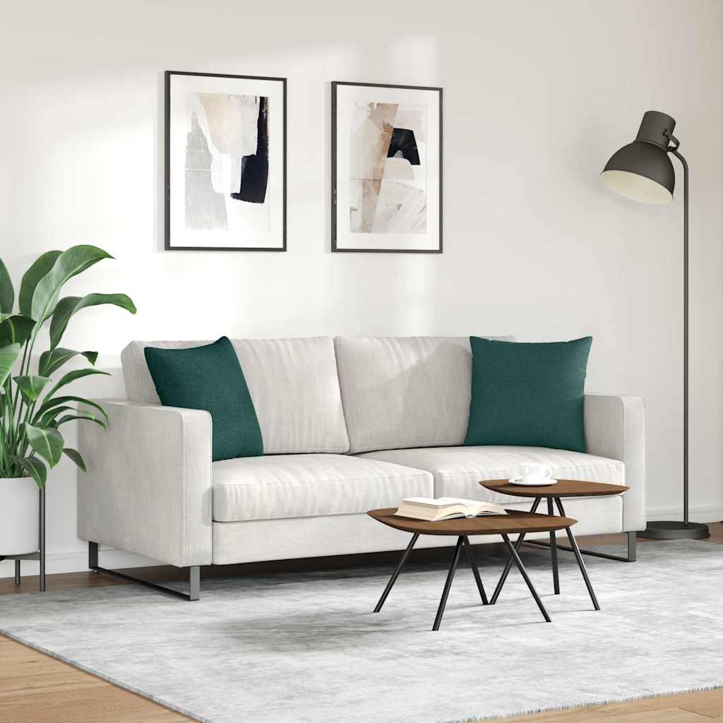 Jastučići za sofu 2 pcs Tamnozelena 45 x 45 cm tkanina