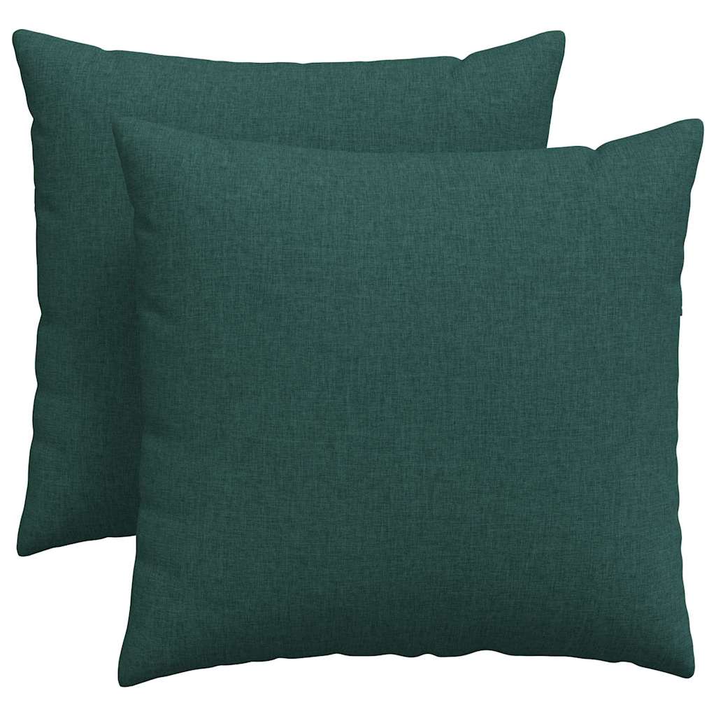 Jastučići za sofu 2 pcs Tamnozelena 45 x 45 cm tkanina