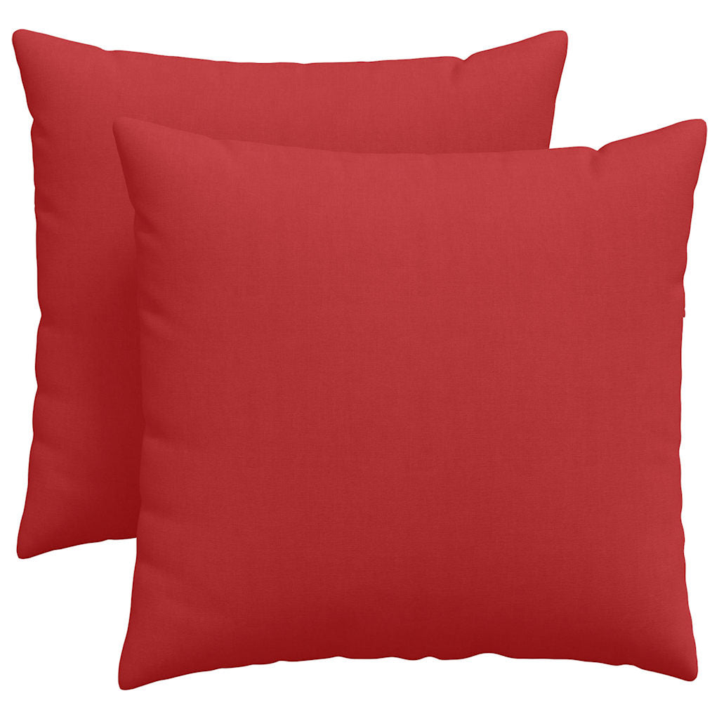 Jastučići za sofu 2 pcs Crvena 45 x 45 cm tkanina