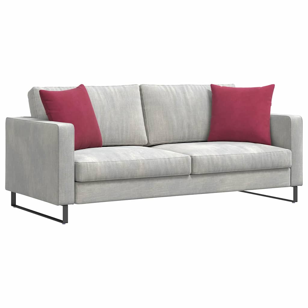 Jastučići za sofu 2 pcs Vinska crvena 45 x 45 cm