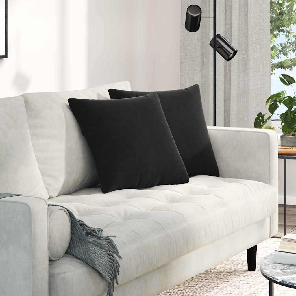 Jastučići za sofu 2 pcs Crna 45 x 45 cm Kordura tekstil