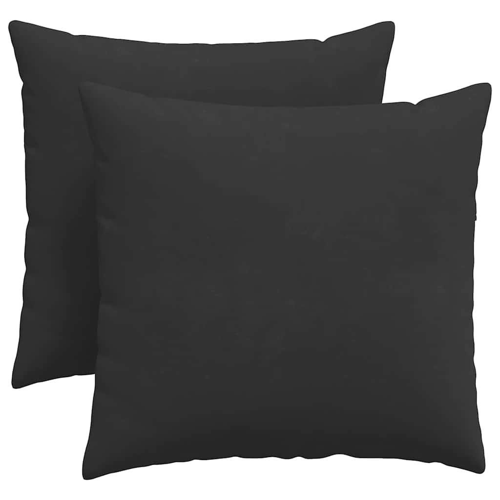 Jastučići za sofu 2 pcs Crna 45 x 45 cm tkanina